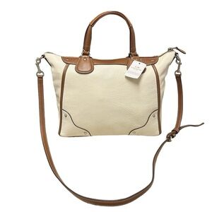 Coach Mickie Satchel in Spectator Leather #F37679 New in Silver/Chalk/Saddle